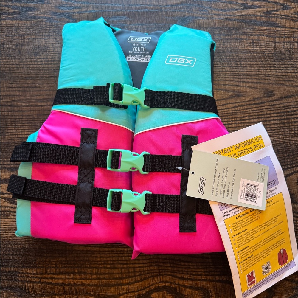 DBX Kids Swim Vest - Pink and Blue